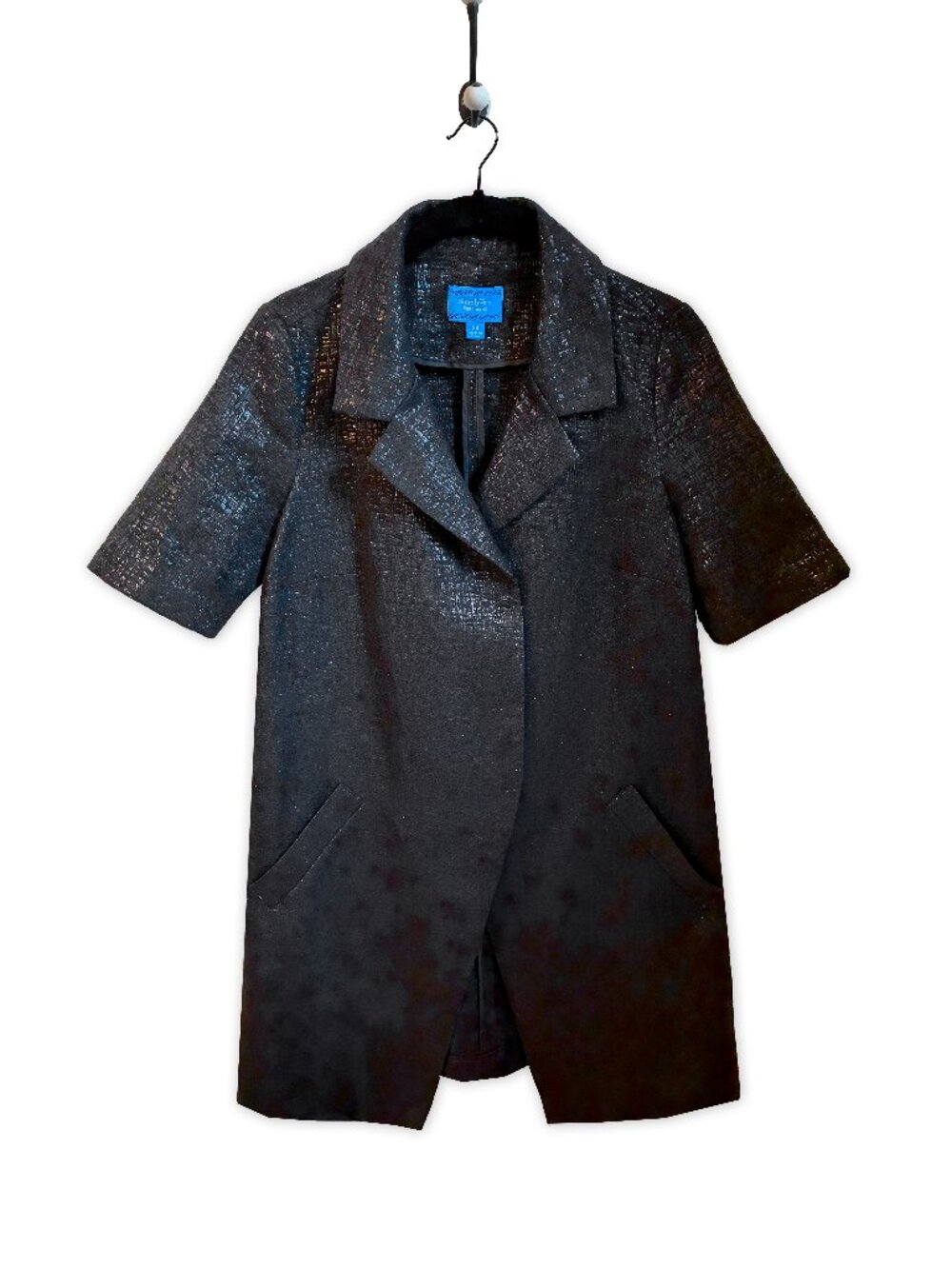Simply Vera by Vera Wang Black Short-Sleeve Dressy Jacket